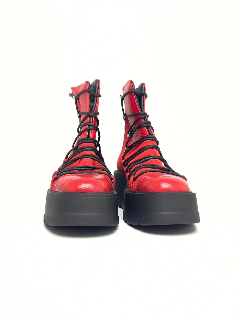 Free People Simone Wedge Boot in red Size 40